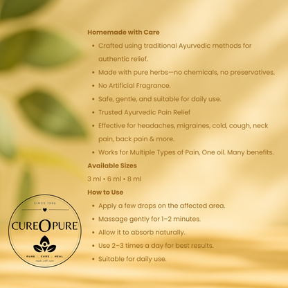 Zentho Homemade Pain Relief Oil - Combo Pack